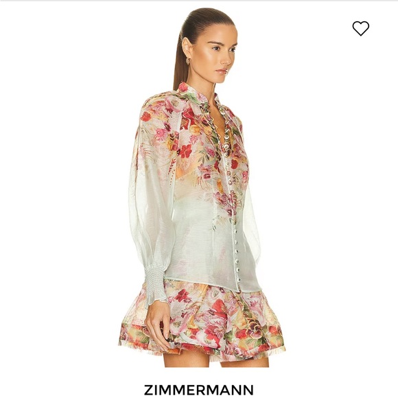 Zimmermann blouse in size 1 ( US 4). Great condition, only wear once. - Picture 4 of 13